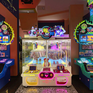 Châu Âu Clip phổ biến đồng tiền hoạt động trò chơi Quà tặng với điều khiển 60-clip kẹp máy bán hàng tự động Máy Quà Tặng snack cho FEC - Product Image 1