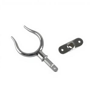 Support en acier inoxydable 316 pour rames et blocs de rames, neuf, en plastique, pour bateau de sauvetage, embarcation, yacht et radeau - Product Image 1