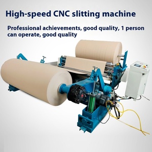 Máquina de rebobinado de corte longitudinal de papel base operada por ordenador CNC de alta velocidad de suministro directo especial para maquinaria de fabricación de productos de papel - Product Image 3