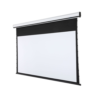 100英寸Home <span class=keywords><strong>Thearter</strong></span> 4k触发器电动投影屏管内部调整片张紧电动投影仪屏幕 - Product Image 1