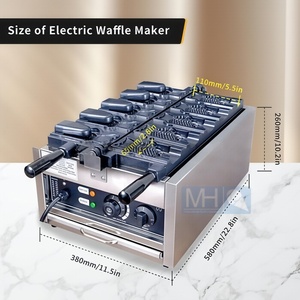 Máquina para Hacer Taiyaki, Helados y Waffles <span class=keywords><strong>de</strong></span> Pescado, 220/110V, Estilo Coreano, con Motor Nuevo, para Restaurantes - Product Image 4