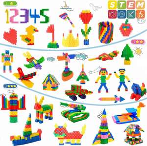 Vente flash - Blocs de construction en plastique pour enfants - Cadeaux pour filles - Ensembles de blocs de construction DIY - Jouets éducatifs pour enfants - Product Image 3