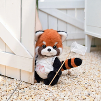 Peluche courte BoboNuts Candy Bean Little Panda 31cm-50cm, cadeau d'anniversaire ou de remise de diplôme pour fille, sans rembourrage