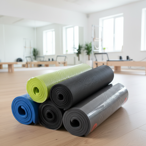 Tapete de Yoga y Pilates Deportivo de PU Antideslizante de 6mm con Logotipo Personalizado, Ecológico, Suave, Hecho de Caucho Natural - Product Image 1