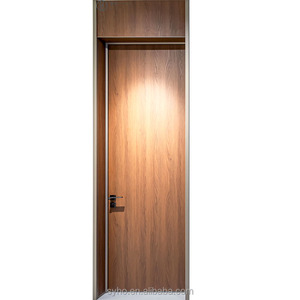 Minimalisme italien sur mesure Super haute <span class=keywords><strong>porte</strong></span> à travers le dessus en alliage d'aluminium grain de <span class=keywords><strong>bois</strong></span> <span class=keywords><strong>Imitation</strong></span> <span class=keywords><strong>porte</strong></span> intérieure augmenter la hauteur - Product Image 5