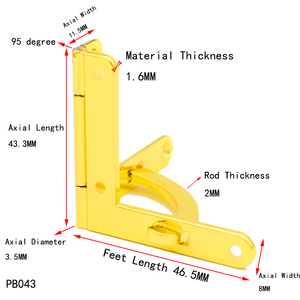 Tùy Chỉnh Thiết Kế Mới Các Loại Khác Nhau Của Hộp Gỗ Bản Lề Kim Loại - Product Image 4