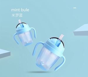 Biberon pour enfant Poignée étanche Boisson Alimentation Formation Sans Bpa Pp Enfant Eau Biberon Tasse Avec Paille - Product Image 2