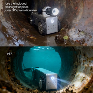 4 Inch <b>Mini</b> Waterproof 100M Cable Sewer Pipe Inspection Crawler Camera <b>Robot</b> System - Product Image 6