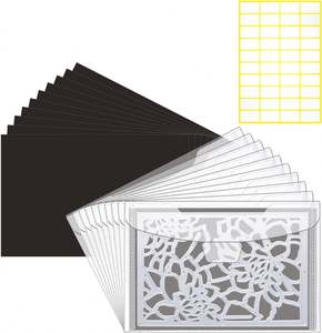 Bolsa de Almacenamiento para Sellos y Troqueles, Láminas Magnéticas de Goma, Bolsa de Plástico Grande para Tarjetas, Manualidades y Scrapbooking - Product Image 1