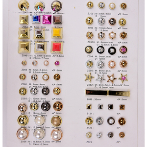 Thời Trang Khác Phụ Kiện May Mặc Da Quần Áo Trang Trí Đinh Tán <span class=keywords><strong>Jeans</strong></span> Bag Trang Trí Punk May Đinh Tán - Product Image 2