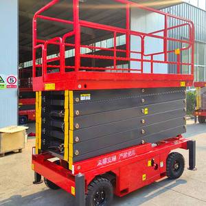 Meja Angkat Bertenaga Baterai 8m 10m 12m 14m, Meja Platform Angkat Gunting Hidrolik Elektrik Mobile Self-Propelled Dengan Harga Bagus - Product Image 4