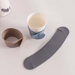 Fundas desechables minimalistas nórdicas para vasos, cubiertas antideslizantes para vasos, fundas personalizadas para vasos y botellas de vidrio. - Product Image 3