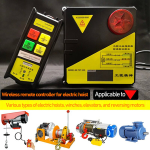 Remote Nirkabel Sensitivitas Tinggi 2/4/6 Arah untuk Penggunaan di Rumah, Mini Electric Hoist <span class=keywords><strong>Winch</strong></span> Konstruksi Logam dengan Tali Kawat - Product Image 1
