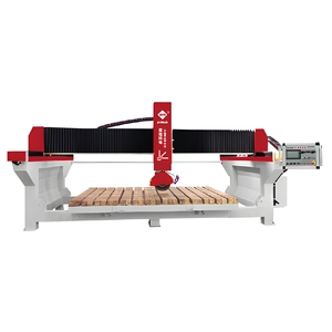 เครื่องตัดหินแกรนิต CNC 5 แกน เครื่องตัดหินอ่อนแบบบริดจ์ซอว์ ดีไซน์เป็นมิตรกับสิ่งแวดล้อม ความยาวสูงสุด 3200 มม. มอเตอร์เกียร์แกนกลางเครื่องยนต์ - Product Image 1