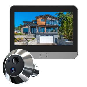 Kamera Pintu WiFi 2.4G, Lubang Intip Pintu dengan Penglihatan Malam, Monitor Sudut Lebar, Kamera Pengintai Lubang Intip, Bel Pintu - Product Image 1