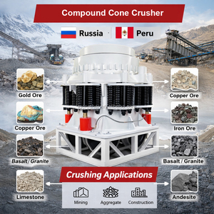 Trituradora de Roca Portátil Pequeña Usada, Trituradora de Cono Compuesta para Trituración de Piedra Dura y Mineral en Proyectos Mineros - Product Image 2