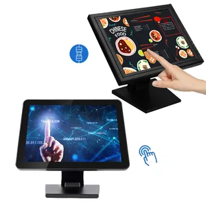 Touchscreen 12 15 17 19 21.5 24 inch Computer POS PC TFT LCD Display resistance Capacitive flat Pure plane Touch Screen Monitor