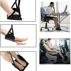 Hamaca Portátil Ajustable para Apoyar los Pies, para Viajes en Avión, Vuelos Largos, Autobús, Tren, Oficina, Accesorios de Viaje para Apoyar Piernas y Pies - Product Image 2