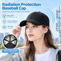 Casquette de baseball anti-radiation Faraday avec doublure intérieure en fibre d'argent, coque en coton, protection contre les ondes électromagnétiques RF, bloquant les signaux 5G et Bluetooth, pour hommes et femmes