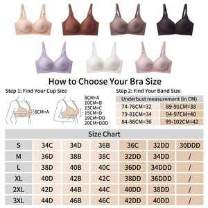 <span class=keywords><strong>Reggiseno</strong></span> Grande Taglia con Coppe Ampie, Comodo, Senza Cuciture, con Gel, Senza Ferretto, Bralette Plus Size da Donna, <span class=keywords><strong>Imbottito</strong></span> <span class=keywords><strong>Push</strong></span>-<span class=keywords><strong>up</strong></span> - Product Image 6