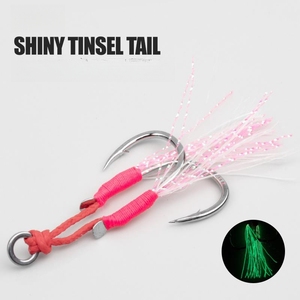 Vente en gros au <span class=keywords><strong>meilleur</strong></span> prix crochet de gabarit double d'assistance à la pêche 10 #-15 # hameçons de gabarit en métal pour la pêche en mer et en rivière pour les espèces de bar et de <span class=keywords><strong>truite</strong></span> - Product Image 5