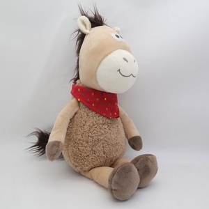 Haute qualité PP coton court en peluche <span class=keywords><strong>poney</strong></span> jouets nouveau Offre Spéciale doux poupée pour enfants Logo personnalisé cheval film Figure bébé peluche Animal - Product Image 2
