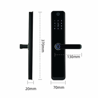 Kunci Pintu Pintar Digital Biometrik Sidik Jari Tuya 6068 Harga Pabrik Grosir Deftun, Kontrol Jarak Jauh via Aplikasi, 4x AA