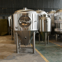 Réservoir de refroidissement conique pour fermentage, 50 l, 800L, en acier inoxydable 304, pour bière