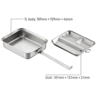 Kit de désordre en métal d'acier inoxydable de boîte à lunch de Bento léger de haute norme de vente chaude pour la randonnée de camping