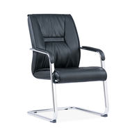 La chaise de direction pivotante réglable en hauteur, confortable et ergonomique, en cuir PU traditionnel, convient aux bureaux à domicile