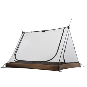 Tienda de campaña con pantalla de malla para 2 personas, refugio de pantalla de 3 aberturas con <span class=keywords><strong>suelo</strong></span> de bañera impermeable para acampar al aire libre - Product Image 1