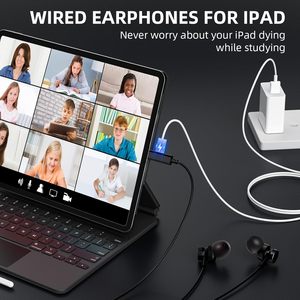 USB-C หูฟัง non-stop Music, ชาร์จต่อเนื่องชุดหูฟังสำหรับเล่นเกมที่สมบูรณ์แบบสำหรับการใช้งานที่ยาวนานโดยมีพอร์ตการชาร์จแบบพาสผ่าน - Product Image 4