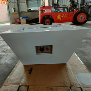 Brasero de Acero Corten con Gas Propano y Función de Agua con Palo para Leña - Calentador de Piscina Exterior Ecológico Blanco para Entretenimiento en el Patio - Product Image 1