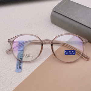 超軽量で負担のないファッショナブルなフルリム幾何学模様メガネ、小顔効果、ネットで話題のインスタ映えミラーレッグ - Product Image 1