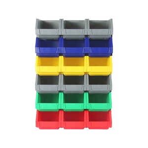 Nhựa bền Stackable lưu trữ Thùng với ngăn và xử lý cho phần cứng văn phòng công nghiệp sử dụng - Product Image 5