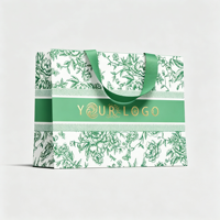 Sac de transport en kraft recyclable de luxe minimaliste avec ruban intégré et lamination intérieure, carton blanc 190-230 g/m², logo personnalisé pour supermarché