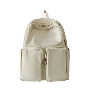Nylon <b>Backpack</b> 20-37L Softback Zipper Closure Unisex Daily Use <b>School</b> <b>Backpack</b> Lightweight Fashion Panelled Design - Product Image 2