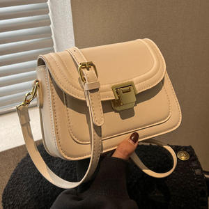 Bolso bandolera de PU de moda 2026, superventas, con patrón de piedras en bloques de color, bolso de hombro versátil y a la moda. - Product Image 5