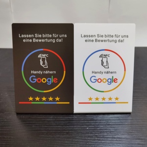 Expositor de Mesa Personalizable con Código QR, Resistente al Agua, con Tecnología RFID/NFC de 13.56MHz, ISO 14443A, para Menús de Restaurantes y Reseñas de <span class=keywords><strong>Google</strong></span> - Product Image 4