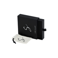 Boîtes cadeaux personnalisées haut de gamme noires pour bijoux, en carton avec lamination mate, tiroir coulissant pour bijoux, boucles d'oreilles, bagues, bracelets