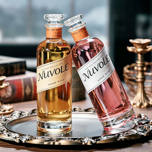 Botellas de Vino al <span class=keywords><strong>Mejor</strong></span> <span class=keywords><strong>Precio</strong></span>, Botellas de Vidrio Redondas de 750 ml, Botellas de Vidrio para Licores, Botellas de Vidrio Transparentes para Tequila - Product Image 2