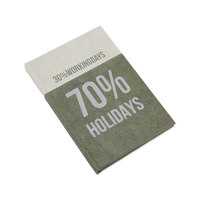Carnet à couverture rigide en papier lavable, 30% jours ouvrables, 70% jours fériés, journal créatif ligné, agenda personnalisé avec logo, cadeau