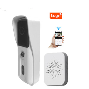 Sonnette de <span class=keywords><strong>porte</strong></span> intelligente WIFI TUYA 1080P 2K IP65 étanche avec détection de mouvement PIR, vision nocturne, audio bidirectionnel, moniteur de <span class=keywords><strong>porte</strong></span>, batterie 5200mAh - Product Image 4