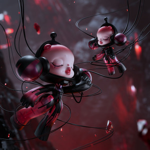 POPMART MEGA SKULLPANDA 400% Cristal Rojo, Figuras de Acción Originales de Anime, Muñecos Coleccionables para el Hogar, Decoración, Cajas Misteriosas Sorpresa - Product Image 2