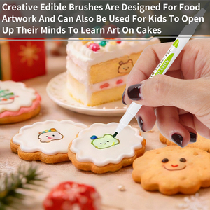 Marcadores Comestibles de Doble Punta, Rotuladores de Coloración Seguros para Alimentos, para Decorar Pasteles, Galletas, Bento, Dibujar Comida en Pascua y Halloween, No Tóxicos y Seguros - Product Image 4