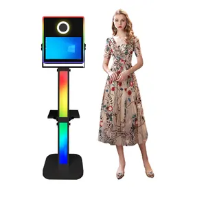 Fashion Dslr Photo Booth With Camera And Printer Photo Booth Machine 15.6 Inch Selfie Machine On Sale