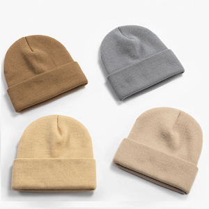 Topi Kupluk Rajut Polos Bergaris dari Pabrik OEM, Topi Ski Hangat Musim Dingin, Topi Kupluk Rajut Tuqu Berumbai Bulu, Gorros - Product Image 5