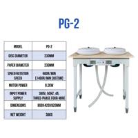 PG-2 Manivelle verticale manuelle, facile à utiliser, vitesse constante, double disque, roulement de moteur en acier inoxydable, écologique, faible bruit, métallographique