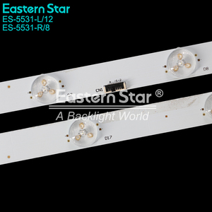 Bande lumineuse <span class=keywords><strong>LED</strong></span> pour téléviseur ES-5531, 8+12 <span class=keywords><strong>LED</strong></span>, pour téléviseur <span class=keywords><strong>LED</strong></span> AUO P750QVN02.2, remplacement de la lumière du téléviseur LCD, barre de rétroéclairage du téléviseur - Product Image 4