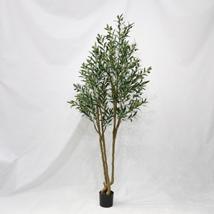 Arbre d'olivier artificiel d'intérieur, feuilles persistantes, fruits en plastique, ornements décoratifs, plantes artificielles d'intérieur pour mariage, verdure décorative - Product Image 1